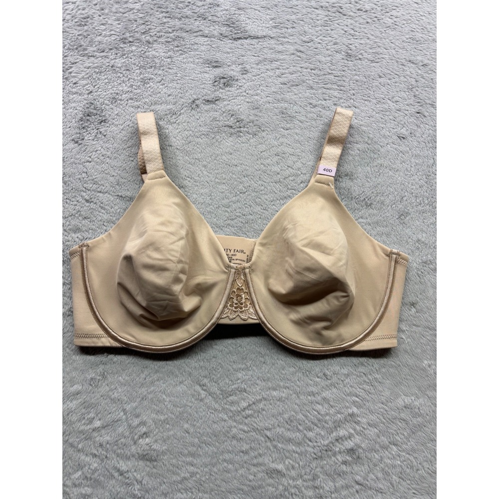 Vanity Fair Beauty Back Full Figure Underwire Bra Beige 40D 76080